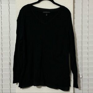 Lane Bryant Black V-Neck Sweater